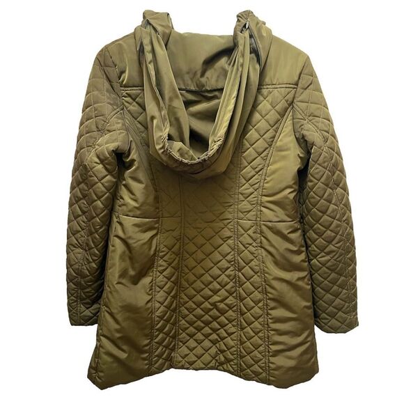 Jones New York Long Green Puffer Jacket - Picture 4 of 10